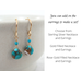 oyster turquoise earrings