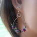 Hoops made with silver-filled wire, Stainless steel ear wires.