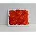 Original acrylic on canvas painting, small 10" x 8" abstract titled Red Rose by RainbowMaille