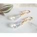Crystal Spear Point Gold Sterling Silver Earrings