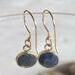 Lapis Lazuli Gold Sterling Earrings