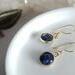 Lapis Lazuli Gold Sterling Earrings