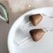 Polymer Clay Clear Quartz Sterling Silver Mushroom Earrings