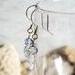 Blue Swarovski Crystal Fine Silver Snowflake Earrings