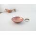 Tiny clear transparent enamel on textured Copper Trinket Dish Ring Dish