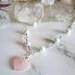 Rose Quartz Sterling Silver Necklace