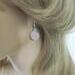 Rose Quartz Drop Earrings in Sterling Silver