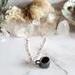 Sterling Silver Black Teacup Necklace