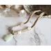 White Calcite and Green Serpentine Hemp Necklace