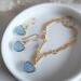 Blue Chalcedony Sterling Silver Bracelet and Earrings Set