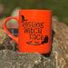 Resting Witch Face engraved coffee mug
