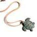 Turtle pendant is available in your choice of length
