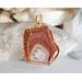 Great Lakes Agate Gold Colored Sterling and Copper Pendant