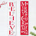 Believe, Merry Christmas Snowflake Signs