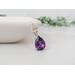 Amethyst Pendant 10x7mm Pear in Sterling Silver