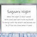 Poem for Saguaro Night - Poem - Saguaro Night by The Poetry of Nature