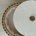 Pearl White Tortilla Warmer, Pancake Warmer, Tortillero with Silver hardware