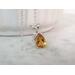 Citrine Gemstone Necklace in Sterling Silver