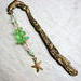 green glass and gold starfish