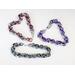 Mobius knots rope chain pattern chainmaille bracelets in anodized aluminum, handmade in the USA by RainbowMaille