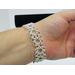 silver-plated Japanese lace variation chainmaille bracelet, handmade in the USA by RainbowMaille