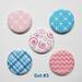 Refrigerator Magnets, Pink and Blue