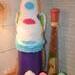 Rear view of Easter Bunny Gnome cotton tail
