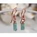 Jade Copper Bracelet and Earrings Jewelry Set