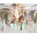 Jade Copper Bracelet and Earrings Jewelry Set