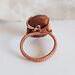 Great Lakes Agate Copper Wire Wrapped Ring