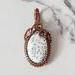 Dendric Opal, Copper and Sterling Silver Pendant