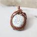 Dendric Opal, Copper and Sterling Silver Pendant