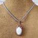 Dendric Opal, Copper and Sterling Silver Pendant