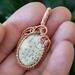 Dendric Opal, Copper and Sterling Silver Pendant