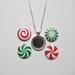 Magnetic Pendant Necklace with Interchangeable Magnets, Christmas Candy