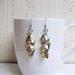 Scalemaille Earrings - Tiny Shaggy Scales, Gold and Silver