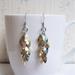 Scalemaille Earrings - Tiny Shaggy Scales, Gold and Silver