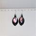 Scalemaille Earrings - Black Red Pink Gold
