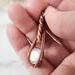 Rainbow Moonstone Copper Wire Wrapped Pendant