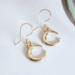Gold Cresent Moon Earrings