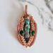 Freshwater Pearl, Blister Pearl and Malachite Copper Wire Wrapped Gemstone Pendant