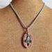 Freshwater Pearl, Blister Pearl and Malachite Copper Wire Wrapped Gemstone Pendant