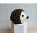 Amigurumi Hedgehog, Brown and Cream