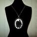 Black Rose Cameo Pendant Necklace
