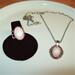 Victorian Rose Cameo Pendant Necklace and Ring Set