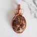 Coconut Jasper Copper Wire Wrapped Gemstone Pendant