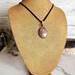 Coconut Jasper Copper Wire Wrapped Gemstone Pendant