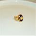 Vintage Style Glass Rose Cabochon Adjustable Ring