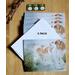 Adorable set of 5 note cards with accompanying white envelopes.  Card face is decorated from my original watercolor of a Springer spaniel.