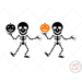 image of Halloween skeletons svg and clipart